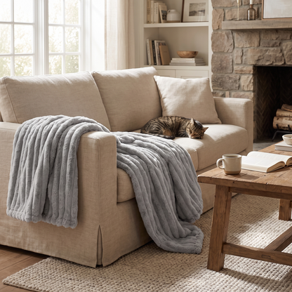 Winter Plush Throw Blanket