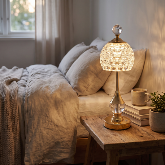 Crystal Touch Rechargeable Lamp