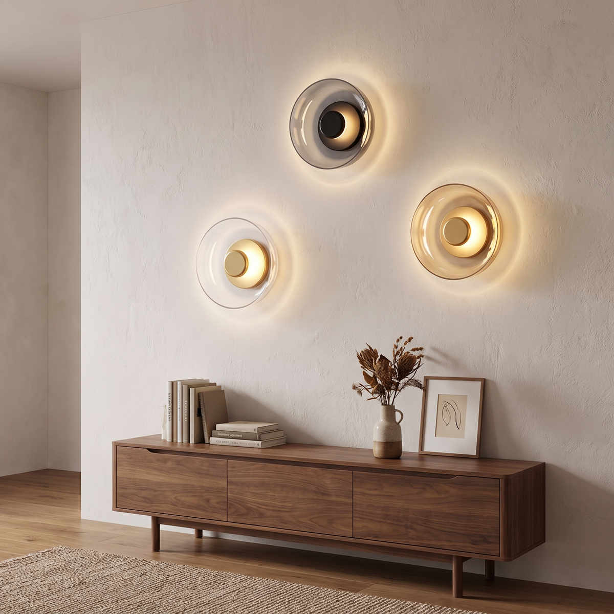 Nordic Round Glass Wall Sconce