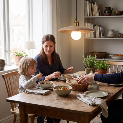 Nordic Solid Wood Pendant Light