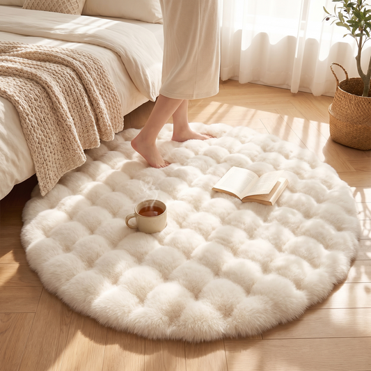 Cloud Comfort Round Bubble Rug