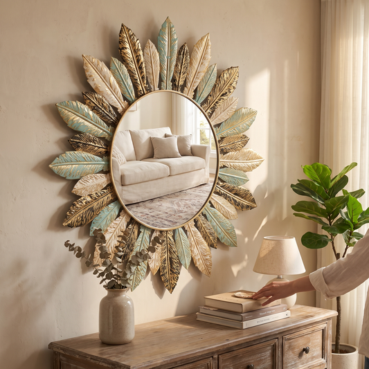 Bohemian Sunburst Wall Mirror