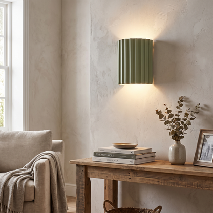 Nordic Ribbed Resin Wall Lamp