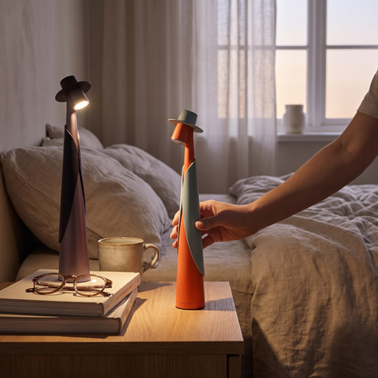 Hat Figure Rechargeable Desk Lamp