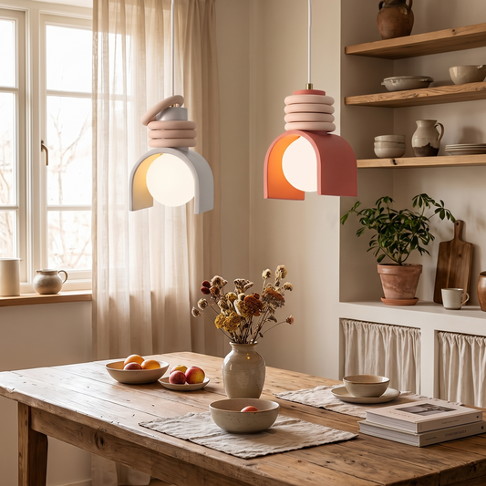 Wabi-Sabi Resin Pendant Light