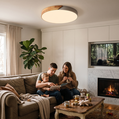 Nordic Wood LED Ceiling Light