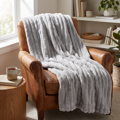 Winter Plush Throw Blanket