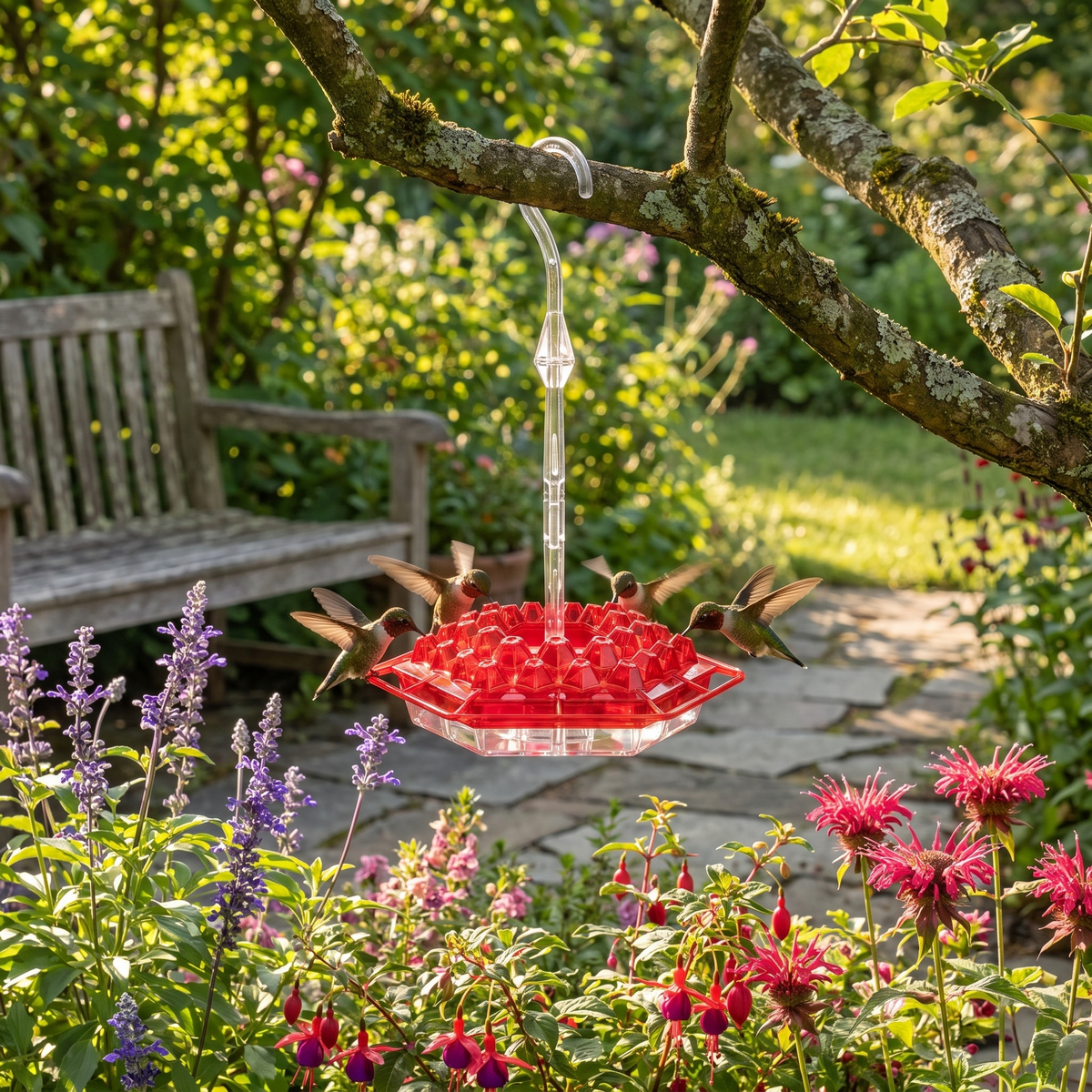Bee-Guard Hummingbird Feeder