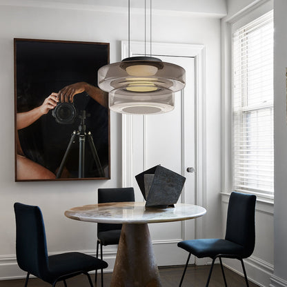 Bauhaus Layered Glass Pendant