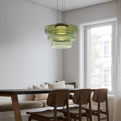 Bauhaus Layered Glass Pendant