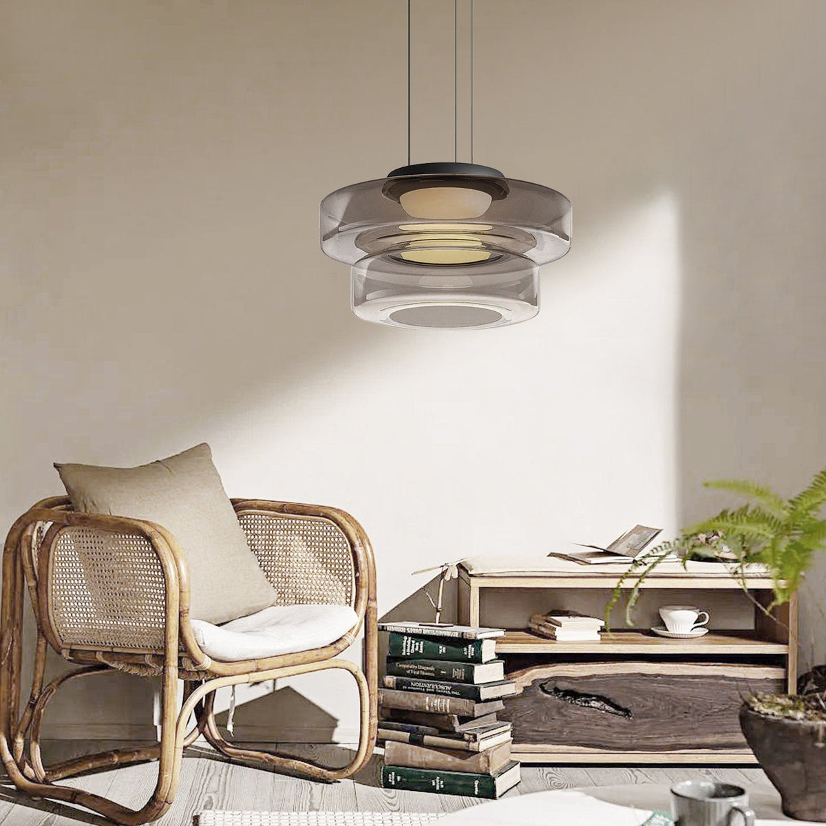 Bauhaus Layered Glass Pendant