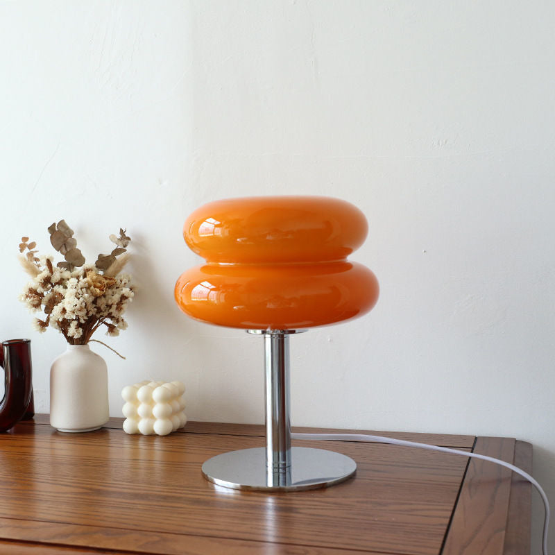 Italian Glass Egg Table Lamp
