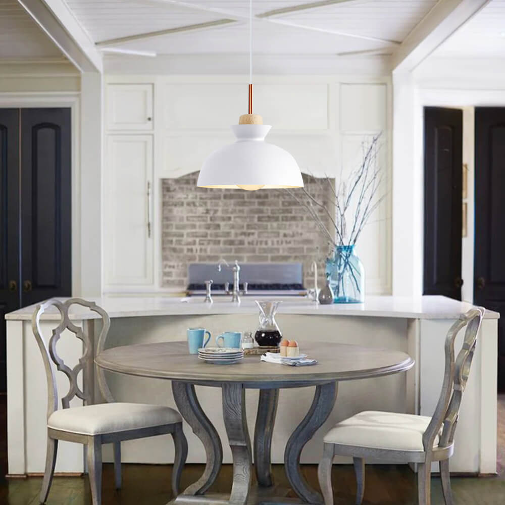Scandinavian Metal Dome Pendant