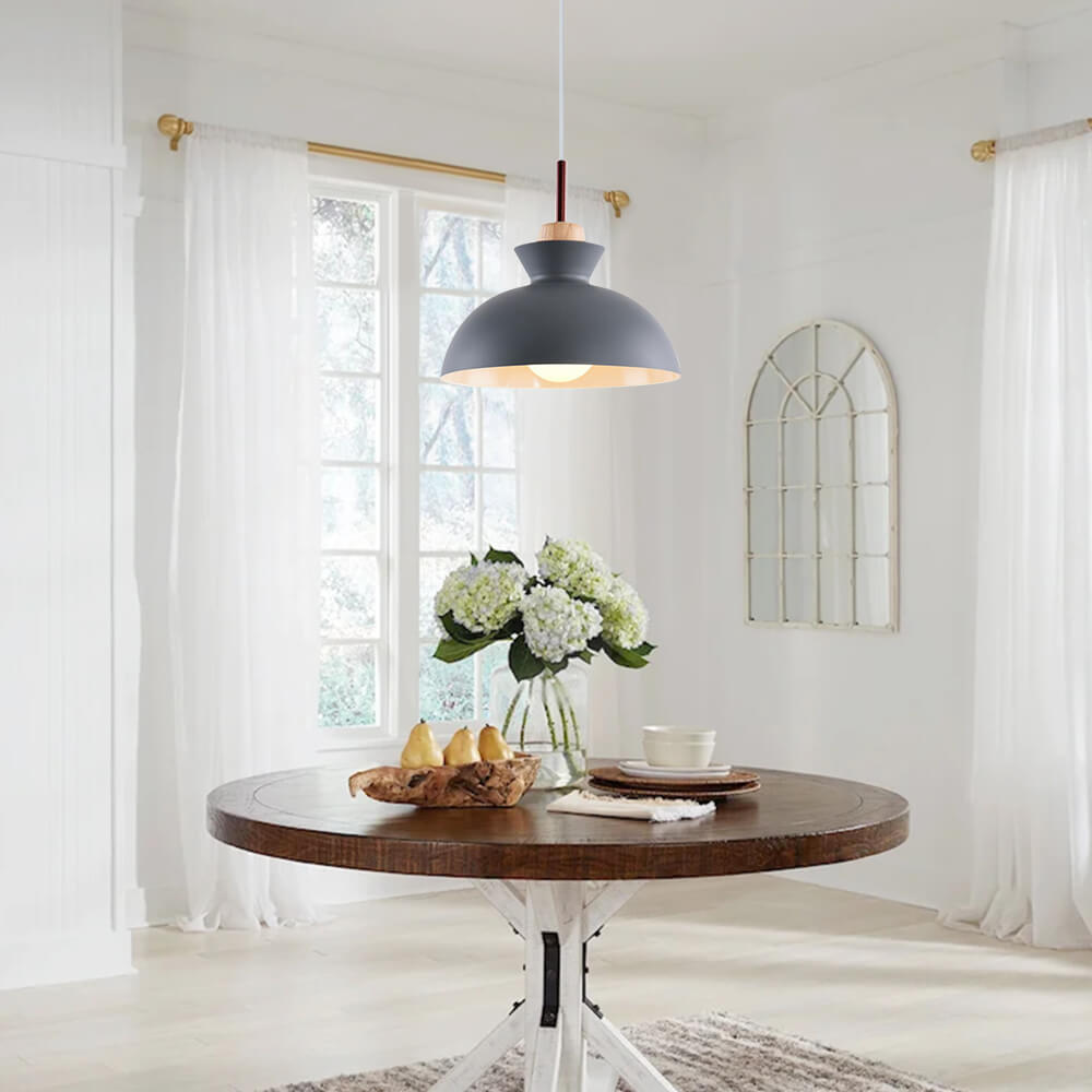 Scandinavian Metal Dome Pendant