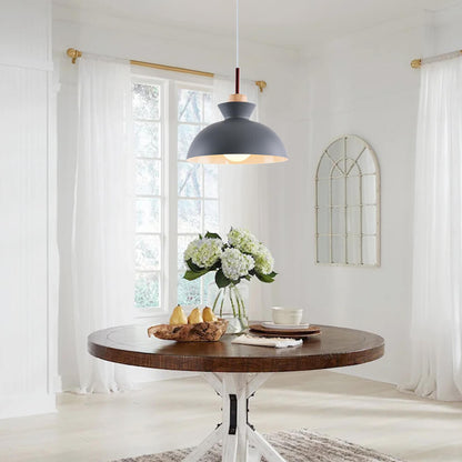 Scandinavian Metal Dome Pendant