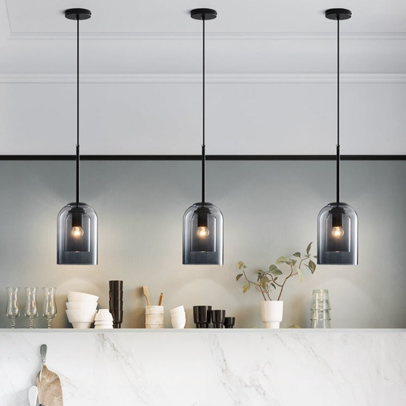Coloured Glass Pendant Lamp