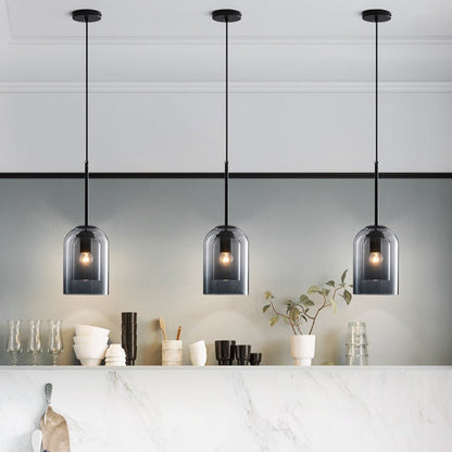 Mica Double Glass Pendant Lamp