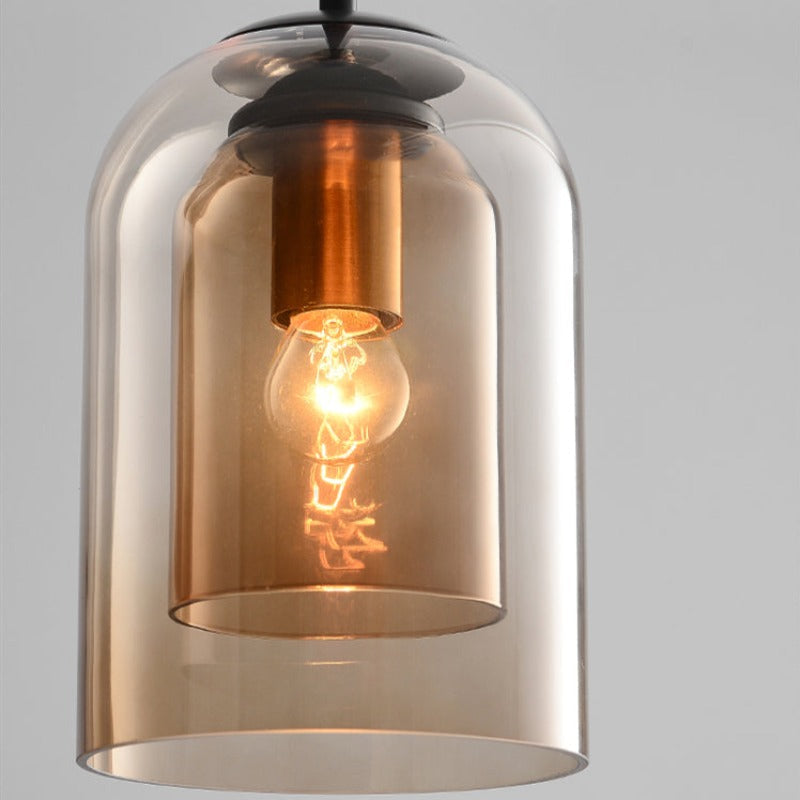 Coloured Glass Pendant Lamp