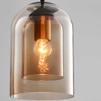 Coloured Glass Pendant Lamp
