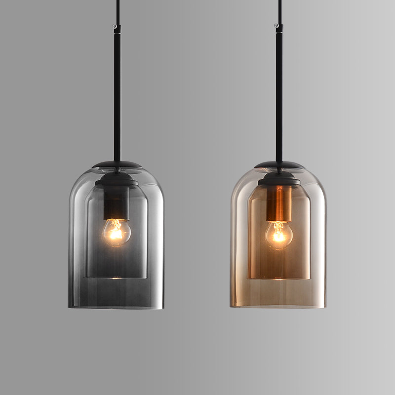 Coloured Glass Pendant Lamp