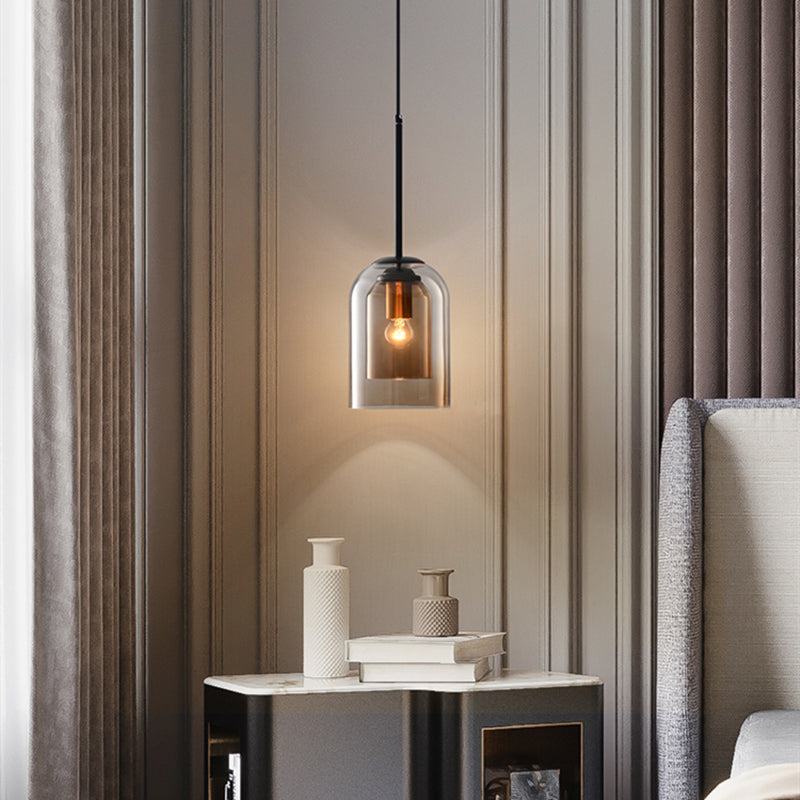 Coloured Glass Pendant Lamp