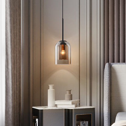 Coloured Glass Pendant Lamp