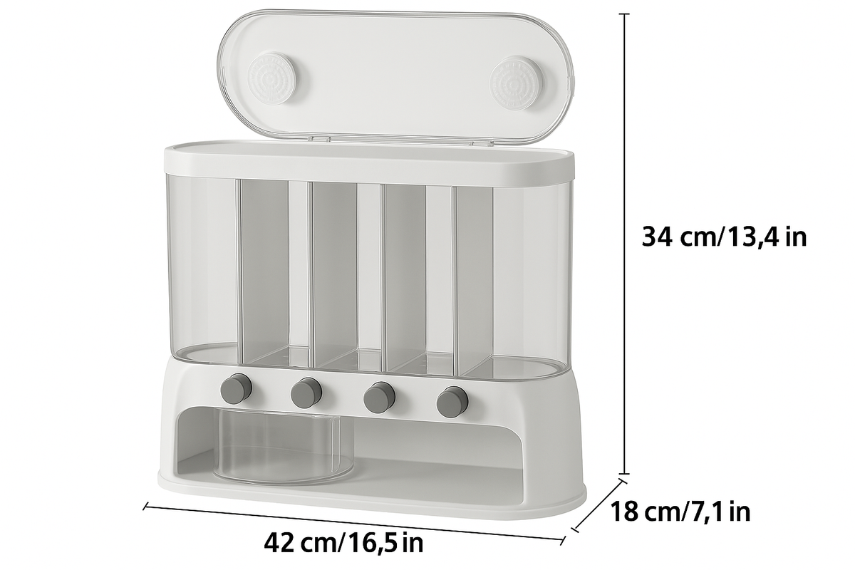 Five-Compartment Grain Dispenser