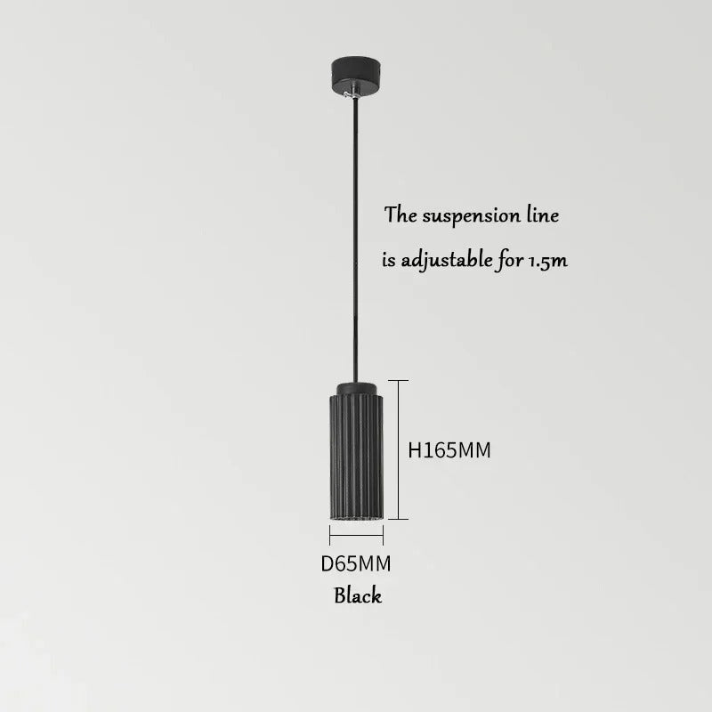 NordicGlow Fluted Pendant Light