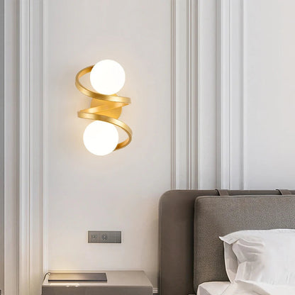 Astra Spiral Globe Wall Light